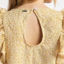 Dreimaster BolineCamicettaSenfgelb Wollweiss Donna Camicie E Bluse 4DR21E081-E11 -Dreimaster 00e87d5e1b9948b1846d1ccb7bb9ecb5