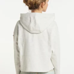 Dreimaster TakelageFelpa Con CappuccioWollweiss Melange Donna Felpe 4DR21J071-A11 -Dreimaster 13393217fc5d4978ba40ea69a519dea7