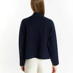 Dreimaster AcalmarCardiganMarine Donna Maglieria 4DR21I0EB-K11 -Dreimaster 1b9dcf6a5d214f8e849a732b6ccb412d scaled