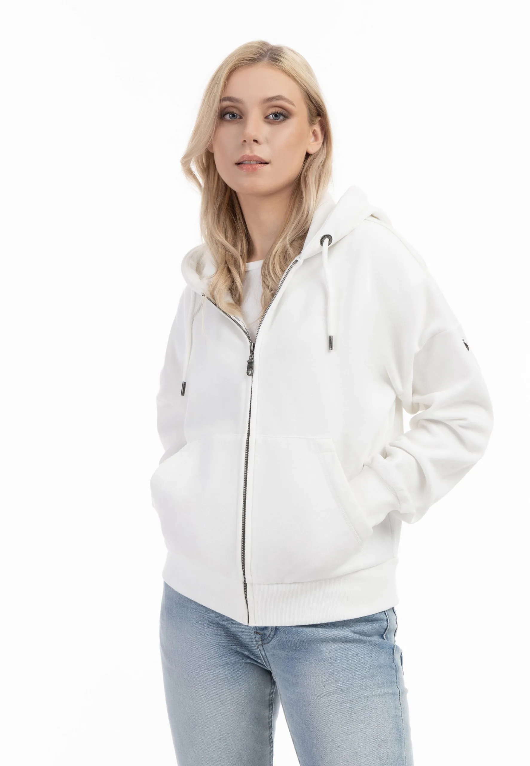 Dreimaster OversizedFelpa Con ZipWollweiss Donna Felpe 4DR21J08C-A11 3 Dreimaster OversizedFelpa Con ZipWollweiss Donna Felpe 4DR21J08C-A11