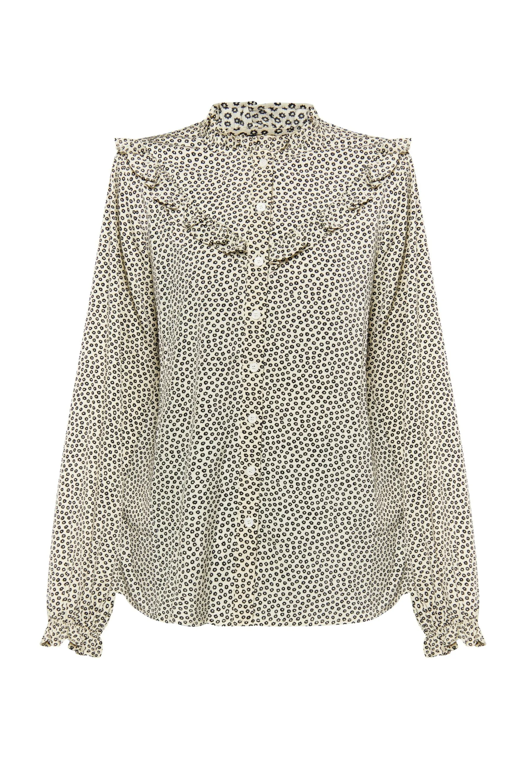 Dreimaster Langarm ImaneCamiciaBeige Schwarz Donna Camicie E Bluse 4DR21E0AO-B11 7 Dreimaster Langarm ImaneCamiciaBeige Schwarz Donna Camicie E Bluse 4DR21E0AO-B11 - immagine 5