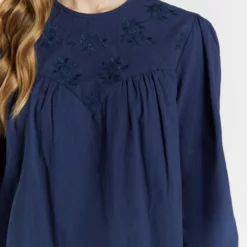 Dreimaster Langarm Incus - Camicetta - Marine -Dreimaster 2d5e74eaba81440f92eb7902b533f078 scaled