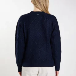 Dreimaster ImaneMaglioneMarine Donna Maglieria 4DR21I0EN-K11 -Dreimaster 3088fac9a9ff4ca98827592f9c108b1f scaled