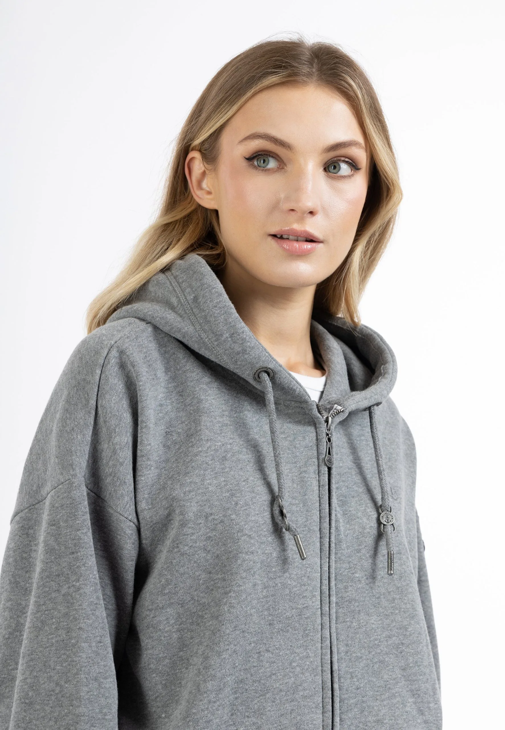 Dreimaster TakelageFelpa Con ZipGrau Melange Donna Felpe 4DR21J07K-C11 6 Dreimaster TakelageFelpa Con ZipGrau Melange Donna Felpe 4DR21J07K-C11 - immagine 4