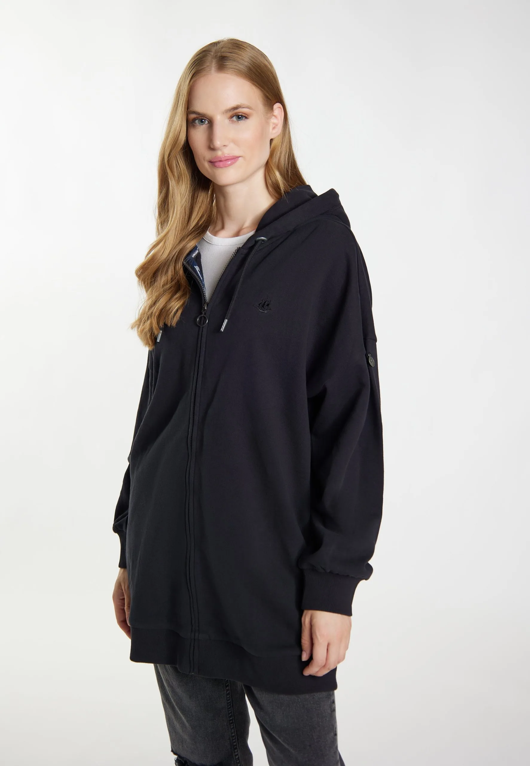 Dreimaster IncusFelpa Con ZipSchwarz Donna Felpe 4DR21J08P-Q11 3 Dreimaster IncusFelpa Con ZipSchwarz Donna Felpe 4DR21J08P-Q11