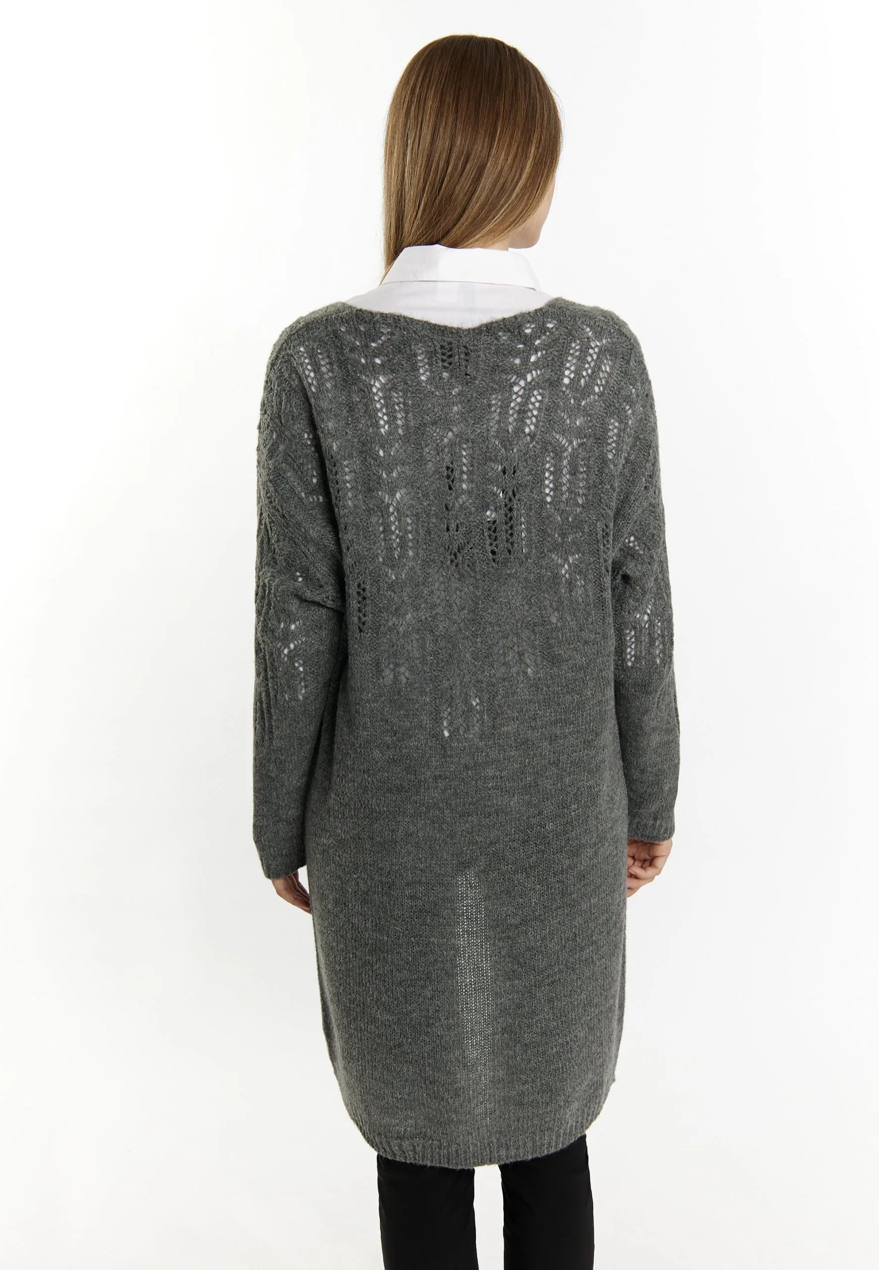 Dreimaster CardiganGrau Melange Donna Maglieria 4DR21I0E2-C11 5 Dreimaster CardiganGrau Melange Donna Maglieria 4DR21I0E2-C11 - immagine 3