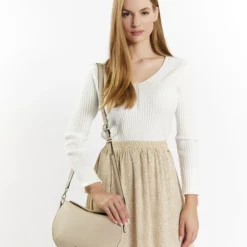 Dreimaster Casnagie - Borsa A Tracolla - Wollweiss