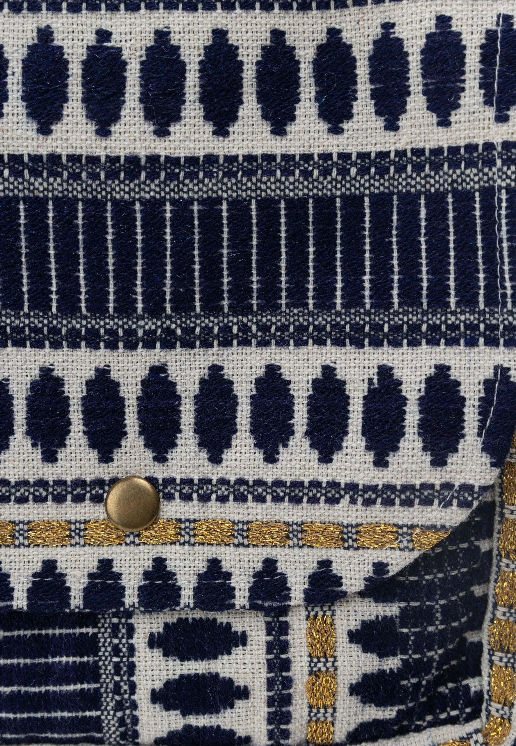 Dreimaster Borsa A Tracolla - Wollweiss Blau 6 Dreimaster Borsa A Tracolla - Wollweiss Blau - immagine 4