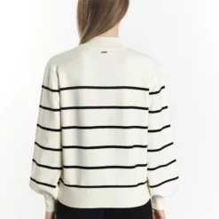 Dreimaster BaradelloMaglioneWollweiss Schwarz Donna Maglieria 4DR21I0E7-A11 -Dreimaster 50805627e86743469b7ec0ce04bfd3ed scaled