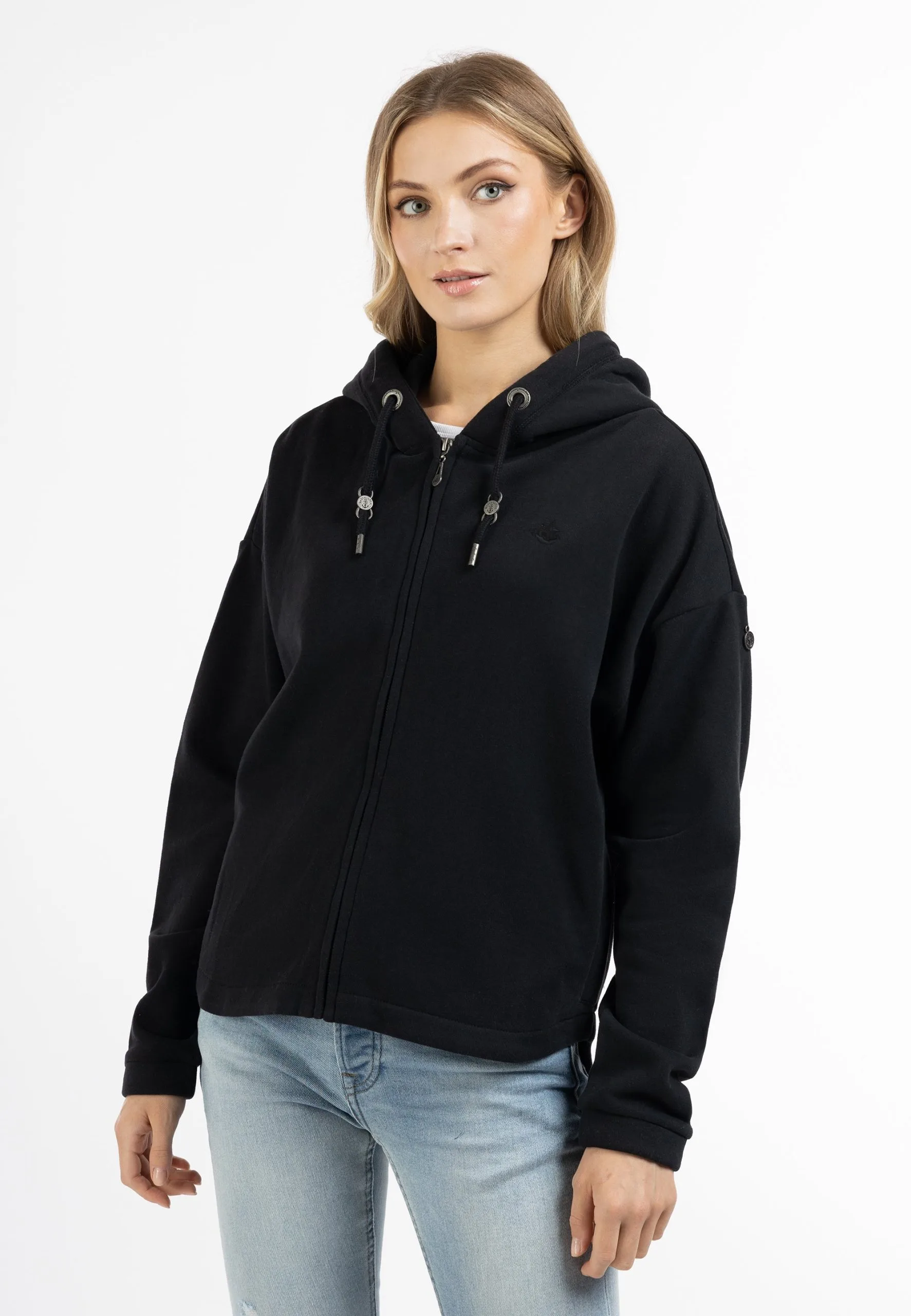 Dreimaster TakelageFelpa Con ZipSchwarz Donna Felpe 4DR21J07K-Q11 3 Dreimaster TakelageFelpa Con ZipSchwarz Donna Felpe 4DR21J07K-Q11