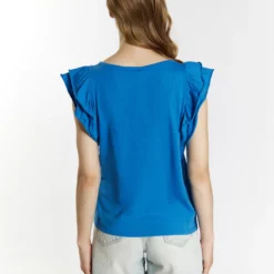 Dreimaster T-Shirt BasicBlau Donna T-shirt E Top 4DR21D07M-K11 -Dreimaster 532bb303ed944931babab4429d8874be scaled