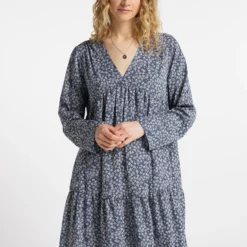 Dreimaster Zitha - Vestito Estivo - Marine Wollweiss