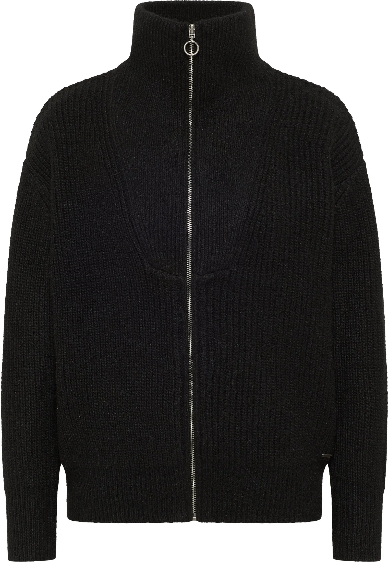 Dreimaster Mit Reissverschluss Naemi - Cardigan - Schwarz 7 Dreimaster Mit Reissverschluss Naemi - Cardigan - Schwarz - immagine 5