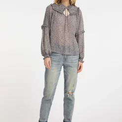 Dreimaster BolineCamicettaBeige Blau Donna Camicie E Bluse 4DR21E07V-B11 -Dreimaster 5bed464d1df14827984c483c8ff9bcac