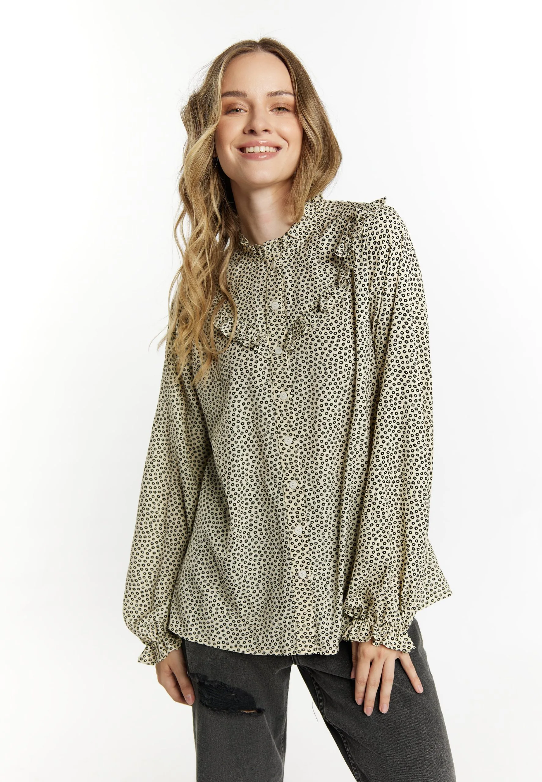 Dreimaster Langarm ImaneCamiciaBeige Schwarz Donna Camicie E Bluse 4DR21E0AO-B11 3 Dreimaster Langarm ImaneCamiciaBeige Schwarz Donna Camicie E Bluse 4DR21E0AO-B11