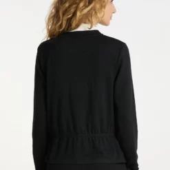 Dreimaster KooshCardiganSchwarz Donna Maglieria 4DR21I0BD-Q11 -Dreimaster 61ec7e8d16114b1bb0258549ff20d408