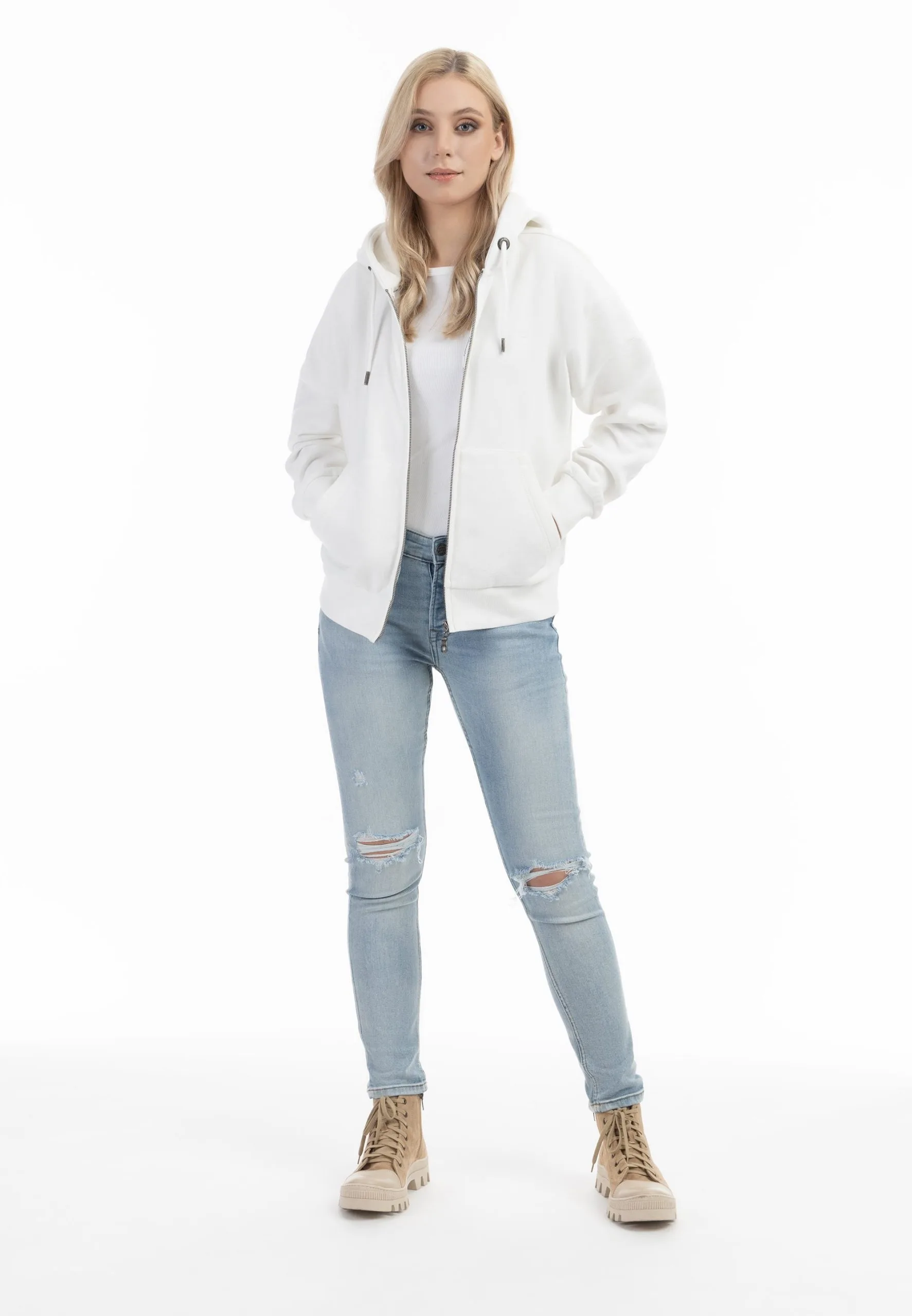 Dreimaster OversizedFelpa Con ZipWollweiss Donna Felpe 4DR21J08C-A11 4 Dreimaster OversizedFelpa Con ZipWollweiss Donna Felpe 4DR21J08C-A11 - immagine 2