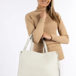 Dreimaster Maritim Handtasche Lymoa - Shopping Bag - Weiss