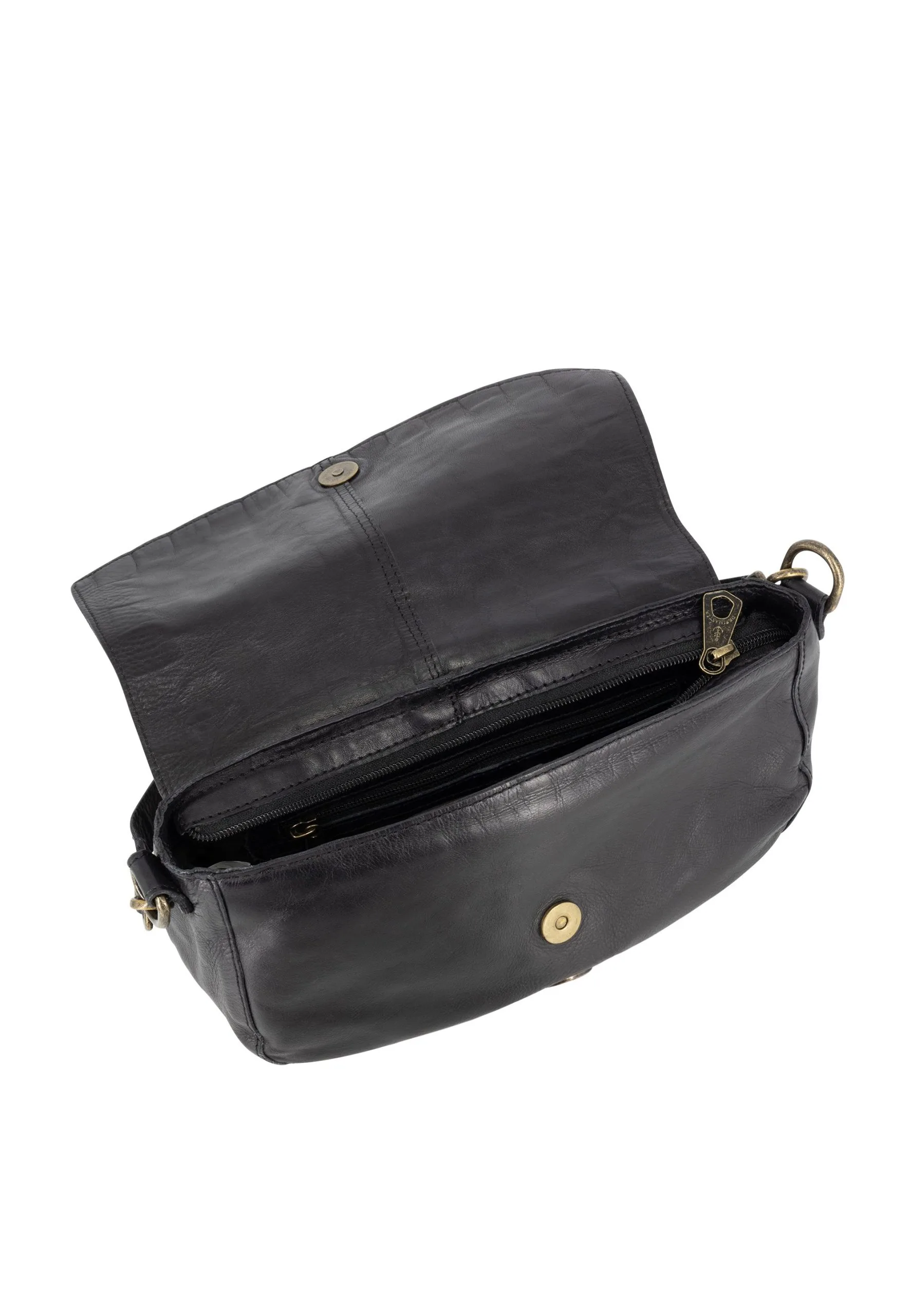 Dreimaster Vintage Umhängetasche EyotaBorsa A TracollaSchwarz Donna Borse 4DR51H050-Q11 6 Dreimaster Vintage Umhängetasche EyotaBorsa A TracollaSchwarz Donna Borse 4DR51H050-Q11 - immagine 4