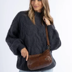 Dreimaster Vintage Kleintasche EyotaBorsa A TracollaBraun Donna Borse 4DR51H05F-O11