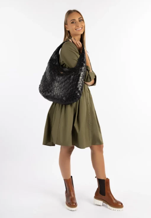 Dreimaster Vintage Leder Shopper Eyota - Shopping Bag - Schwarz -Dreimaster 72cd579f3b514bb8bc88627b2b2fad52 scaled