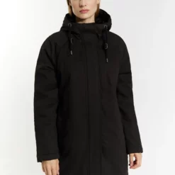 Dreimaster Wattierter Mit-AltiplCappotto InvernaleSchwarz Donna Cappotti 4DR21U0MF-Q11
