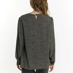 Dreimaster Langarm ImaneCamicettaSchwarz Beige Donna Camicie E Bluse 4DR21E0AM-Q11 -Dreimaster 85e466b50b944bfeb94d18a433ba59e3 scaled