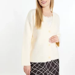 Dreimaster CasnagieCardiganWollweiss Donna Maglieria 4DR21I0EQ-A11