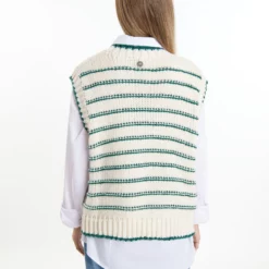 Dreimaster BoundryMaglioneWollweiss Grün Donna Maglieria 4DR21I0EU-M11 -Dreimaster 8986915aacaa4d44ba9ef6b7daad35b4 scaled