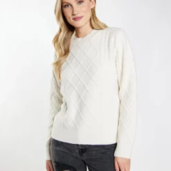 Dreimaster Imane - Maglione - Wollweiss