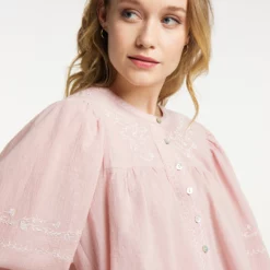 Dreimaster FumoCamiciaVintage Rosa Donna Camicie E Bluse 4DR21E06P-J11 -Dreimaster 9349b7e0681448cab4c27565d55348ff