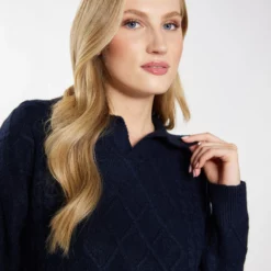 Dreimaster IncusMaglioneMarine Donna Maglieria 4DR21I0EO-K11 -Dreimaster 95db94f8b6dd46be85e17ac37658fe41 scaled