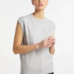 Dreimaster NallyT-Shirt BasicHellgrau Donna T-shirt E Top 4DR21D077-C11