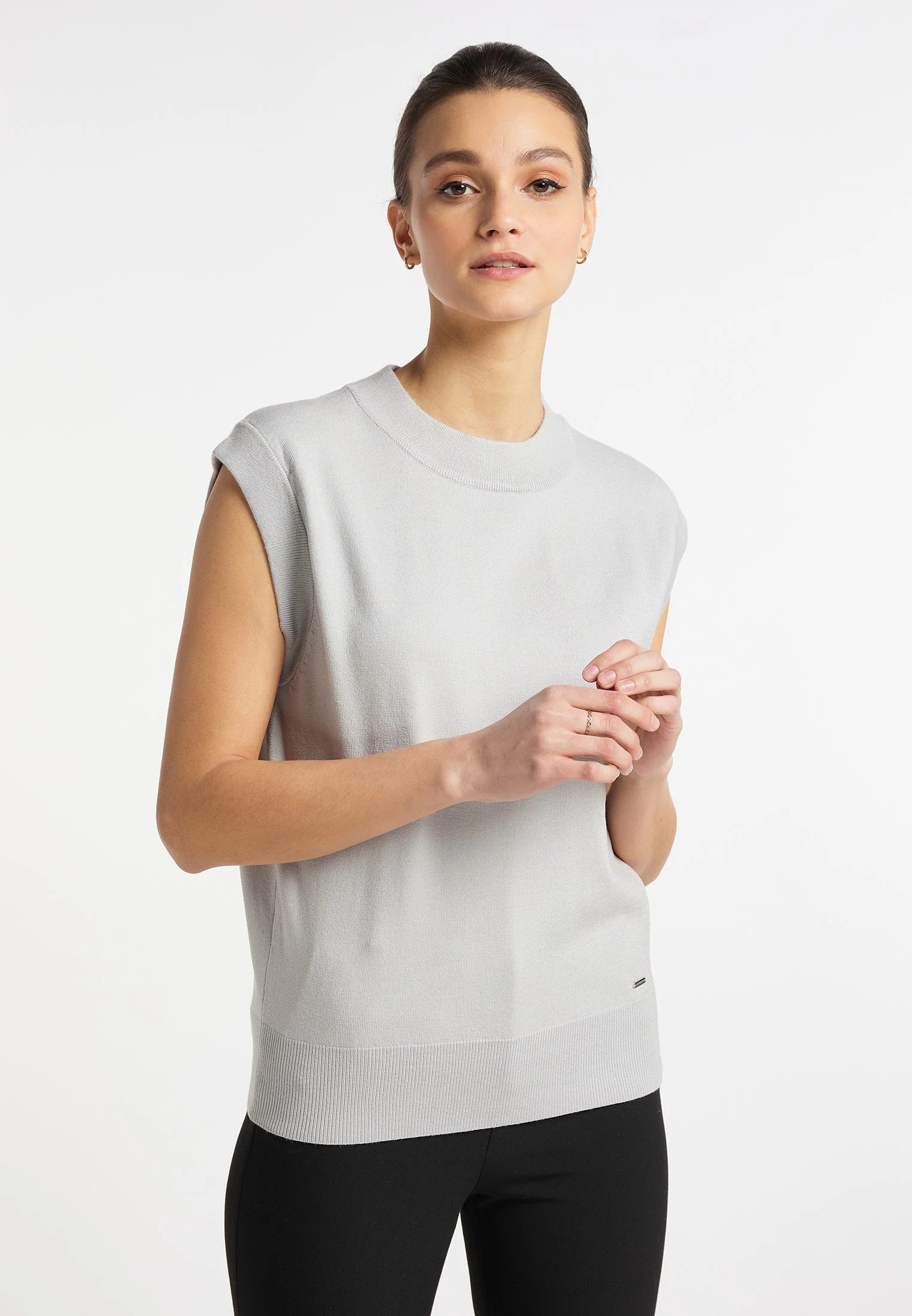 Dreimaster NallyT-Shirt BasicHellgrau Donna T-shirt E Top 4DR21D077-C11 3 Dreimaster NallyT-Shirt BasicHellgrau Donna T-shirt E Top 4DR21D077-C11