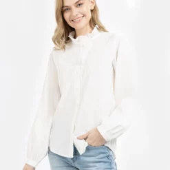 Dreimaster Teylon - Camicia - Wollweiss