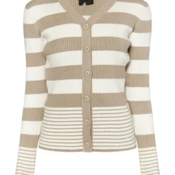 Dreimaster LedkinCardiganGrau Beige Wollweiss Donna Maglieria 4DR21I0E5-B11 -Dreimaster a9961ffc125d4c9d92b31315192669fd scaled