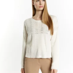 Dreimaster MaglioneWollweiss Donna Maglieria 4DR21I0E0-A11