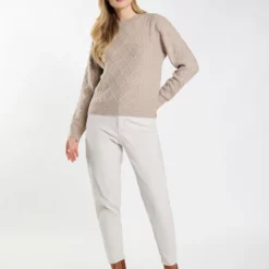 Dreimaster ImaneMaglioneBeige Braun Melange Donna Maglieria 4DR21I0EN-B11