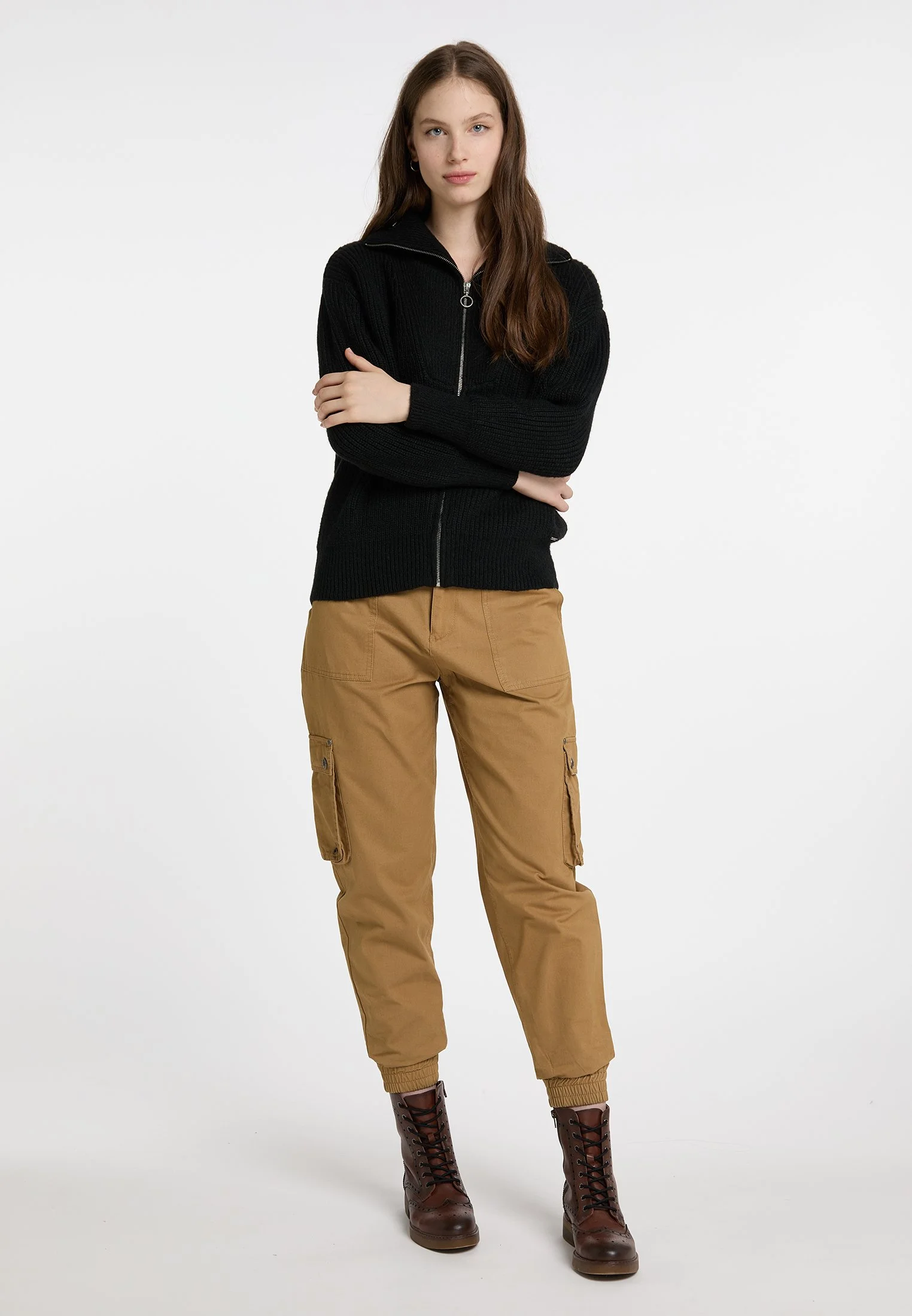 Dreimaster Mit Reissverschluss Naemi - Cardigan - Schwarz 4 Dreimaster Mit Reissverschluss Naemi - Cardigan - Schwarz - immagine 2