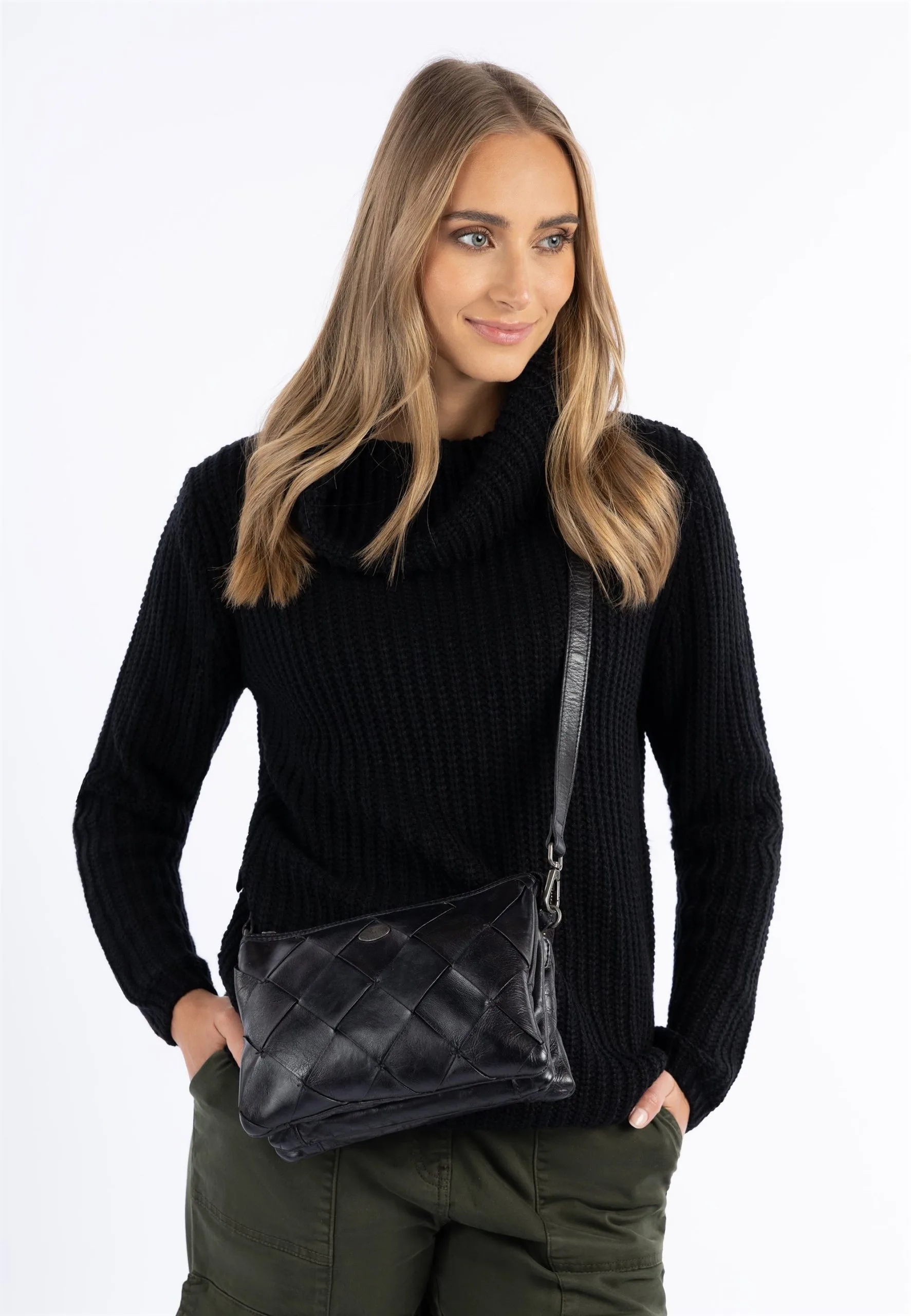 Dreimaster Vintage Kleintasche EyotaBorsa A TracollaSchwarz Donna Borse 4DR51H055-Q11 3 Dreimaster Vintage Kleintasche EyotaBorsa A TracollaSchwarz Donna Borse 4DR51H055-Q11