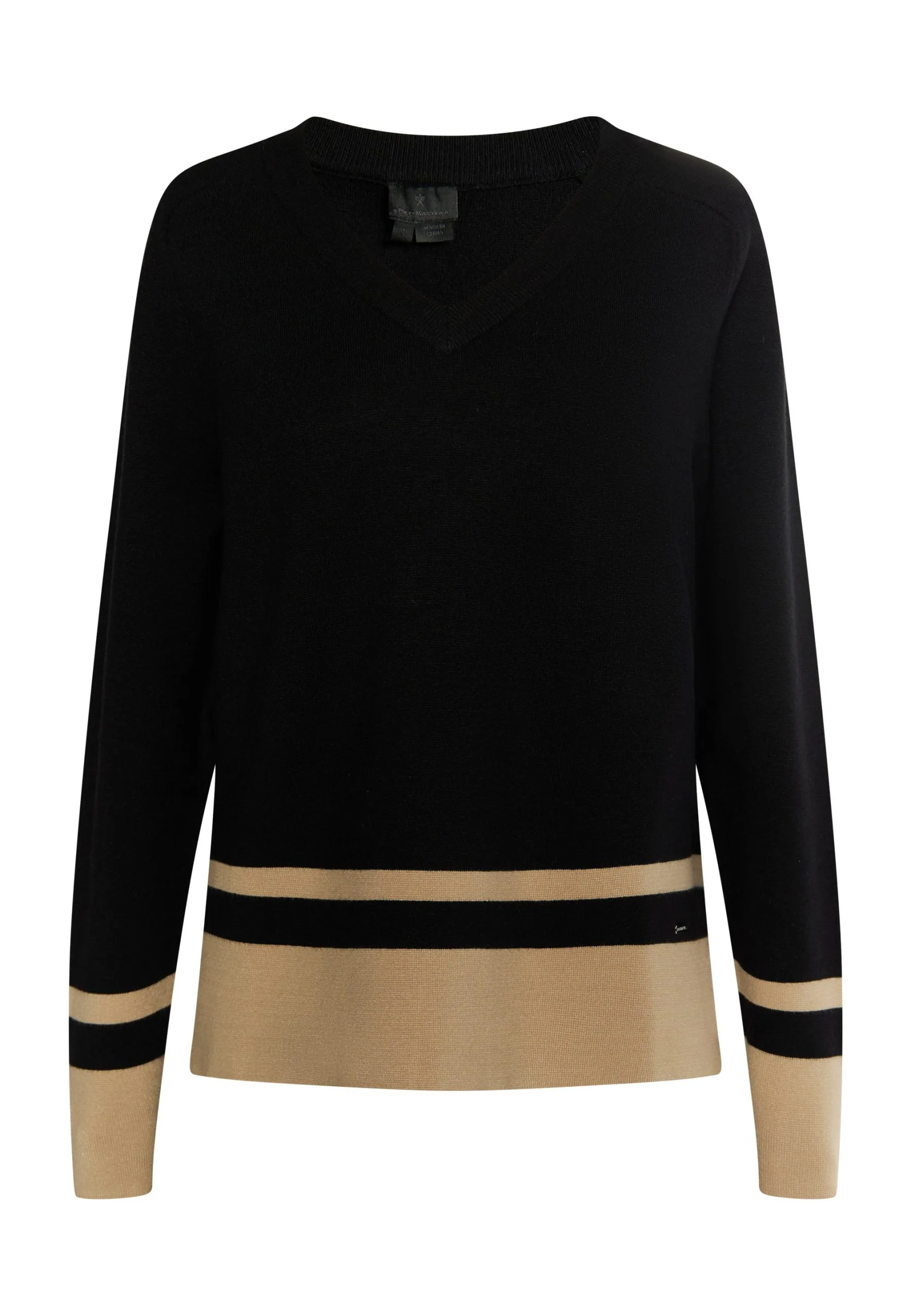 Dreimaster BaradelloMaglioneSchwarz Beige Donna Maglieria 4DR21I0EY-Q11 6 Dreimaster BaradelloMaglioneSchwarz Beige Donna Maglieria 4DR21I0EY-Q11 - immagine 4