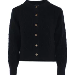 Dreimaster CardiganSchwarz Donna Maglieria 4DR21I0F4-Q11