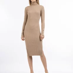 Dreimaster Langarm Midi Iridia - Tubino - Dunkelsand