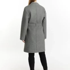 Dreimaster Übergangs In Optik BaradelloCappotto ClassicoGrau Melange Donna Cappotti 4DR21U0ML-C11 -Dreimaster cf82930aa45744548fc7d702a0211ae3 scaled