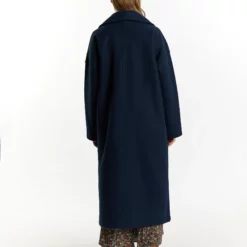 Dreimaster Übergangs In Optik IncusCappotto ClassicoDunkelmarine Donna Cappotti 4DR21U0MN-K11 -Dreimaster d3b5ffc276054d64b03efb1697de7d9b scaled