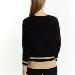 Dreimaster BaradelloMaglioneSchwarz Beige Donna Maglieria 4DR21I0EY-Q11 9 Dreimaster BaradelloMaglioneSchwarz Beige Donna Maglieria 4DR21I0EY-Q11 -Dreimaster df9b479ba0fe4cce939025c5764d2648 scaled