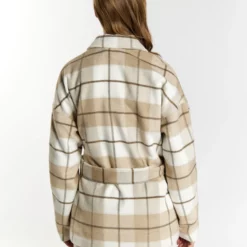 Dreimaster Übergangs Mit Karomuster ImaneCappotto CortoKaro Beige Wollweiss Donna Cappotti 4DR21U0M5-B11 -Dreimaster e12616e305154403ab3806236ff78b9f scaled