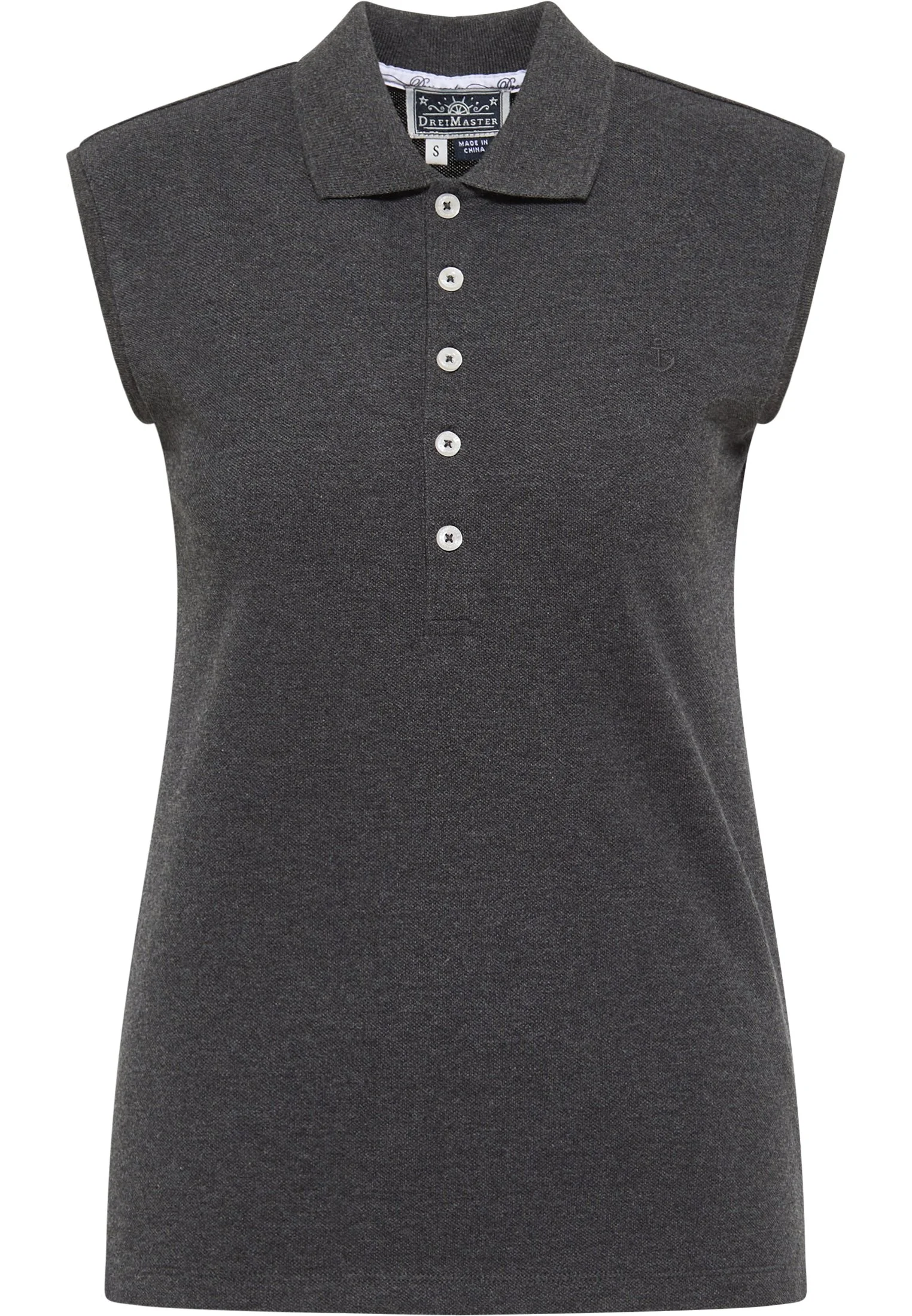 Dreimaster Bridgeport - Polo - Dunkelgrau Melange 7 Dreimaster Bridgeport - Polo - Dunkelgrau Melange - immagine 5