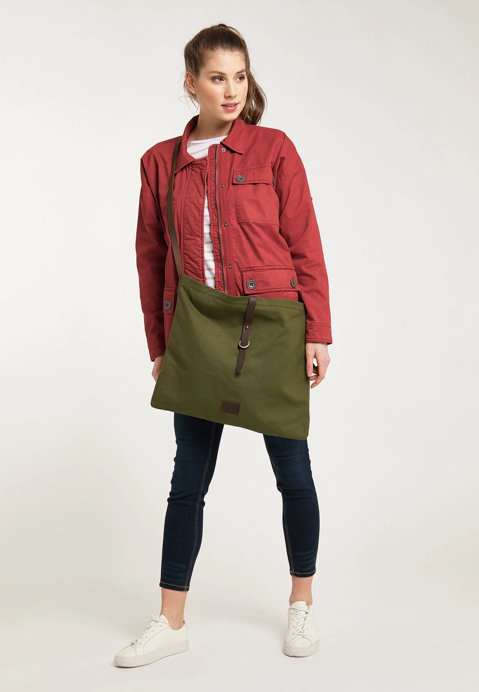 Dreimaster ShopperShopping BagOliv Braun Donna Borse 4DR51H01I-N11 4 Dreimaster ShopperShopping BagOliv Braun Donna Borse 4DR51H01I-N11 - immagine 2