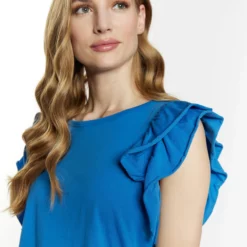 Dreimaster T-Shirt BasicBlau Donna T-shirt E Top 4DR21D07M-K11 -Dreimaster f2764ac2aa964031a13a8c8d1fa1b95e scaled